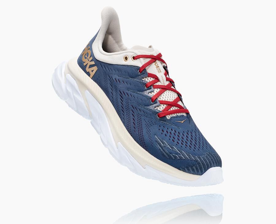 Hoka One One Løbesko Dame - Clifton Edge - Blå/Hvide - 826905RNW